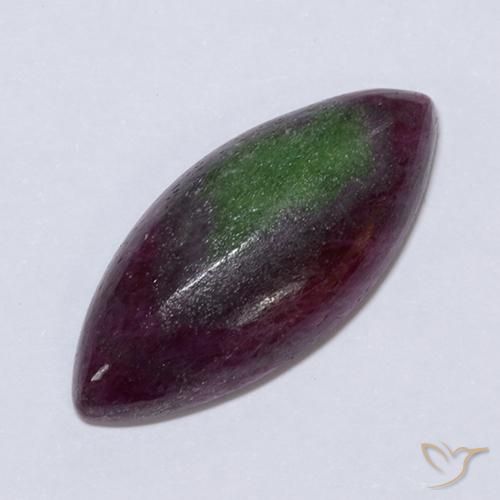 11.04캐럿 천연 다색 루비-Zoisite, 보석, 불투명체