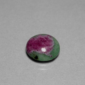 4.96캐럿 천연 멀티컬러 루비 조이사이트, 라운드 컷, 10.94 mm, 불투명체