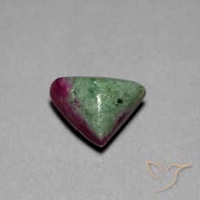 7.37캐럿 천연 다색 루비-Zoisite, 일조, 불투명체