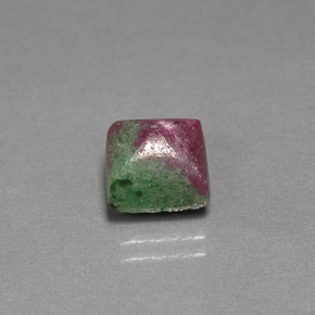 4.47캐럿 천연 멀티컬러 루비 조이사이트, 바게트, 8.2×7.7 mm, 불투명체