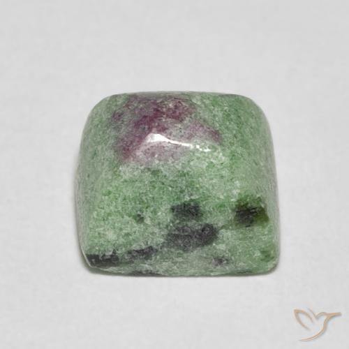 5.41ct 자연스러운 다색 루비-Zoisite, 바게트, 불투명체