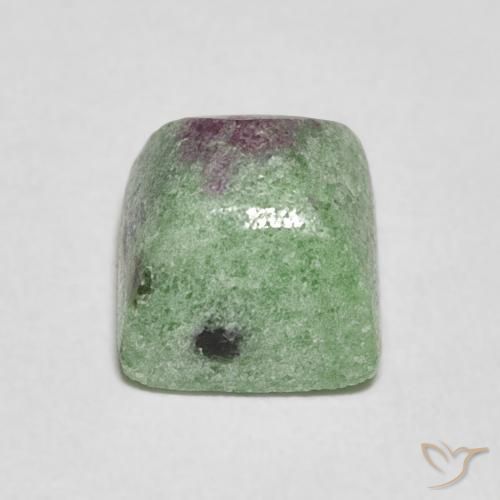 5.41캐럿 천연 다색 루비-Zoisite, 바게트, 불투명체