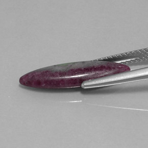 3.59캐럿 천연 멀티컬러 루비 조이사이트, 마퀴즈, 19.5×6.1 mm, 불투명체