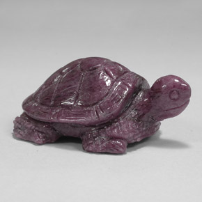 131.95캐럿 천연 멀티컬러 루비 조이사이트, 멋진 모양, 42.1×25 mm, 불투명체