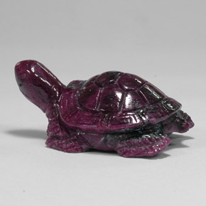 120.10캐럿 천연 멀티컬러 루비 조이사이트, 멋진 모양, 40.2×26.2 mm, 불투명체