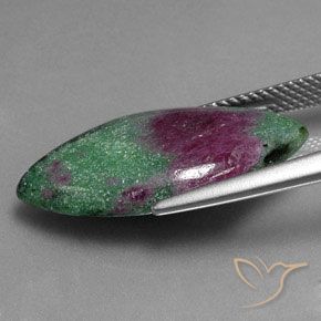 10.57캐럿 천연 다색 루비-Zoisite, 보석, 불투명체