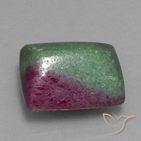 14.07캐럿 천연 다색 루비-Zoisite, 바게트, 불투명체