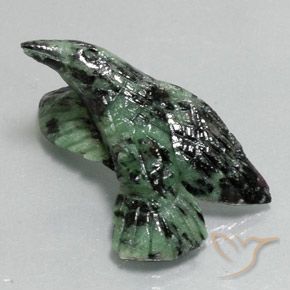 30.28캐럿 천연 다색 루비-Zoisite, 팬시한, 불투명체