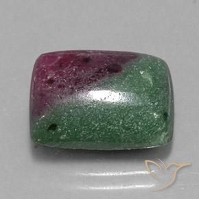 12.24캐럿 천연 다색 루비-Zoisite, 바게트, 불투명체