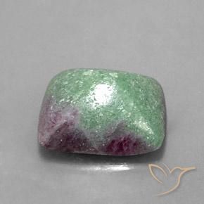 7.76캐럿 천연 다색 루비-Zoisite, 바게트, 불투명체