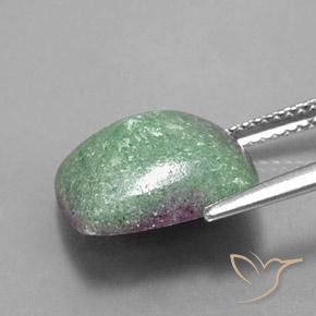 7.76캐럿 천연 다색 루비-Zoisite, 바게트, 불투명체