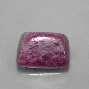 8.80캐럿 천연 멀티컬러 루비 조이사이트, 바게트, 12.3×10.1 mm, 불투명체