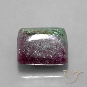 10.64캐럿 천연 다색 루비-Zoisite, 바게트, 불투명체