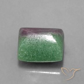 8.29캐럿 천연 다색 루비-Zoisite, 바게트, 불투명체