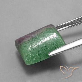 8.29캐럿 천연 다색 루비-Zoisite, 바게트, 불투명체