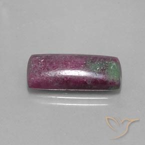 10.58캐럿 천연 다색 루비-Zoisite, 바게트, 불투명체