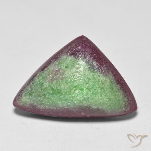 8.49ct 자연스러운 다색 루비-Zoisite, 일조, 불투명체
