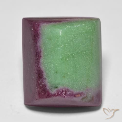 15.67ct 자연스러운 다색 루비-Zoisite, 바게트, 불투명체
