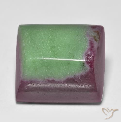 15.67캐럿 천연 다색 루비-Zoisite, 바게트, 불투명체
