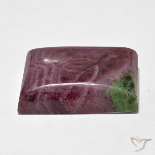 65.85캐럿 천연 다색 루비-Zoisite, 바게트, 불투명체