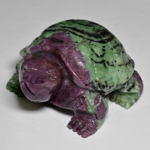 576.15캐럿 천연 다색 루비-Zoisite, 멋진 모양, 불투명체