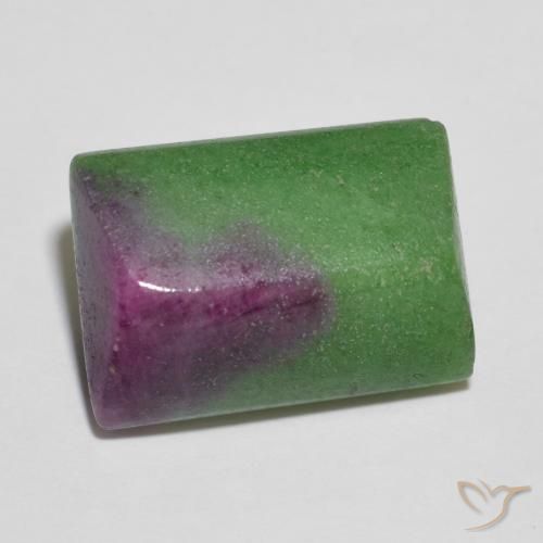9.04캐럿 천연 다색 루비-Zoisite, 바게트, 불투명체