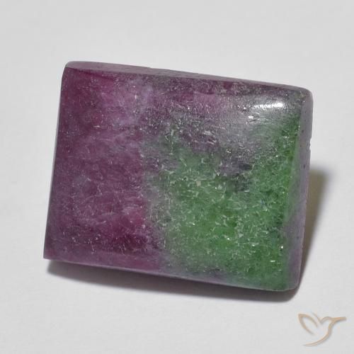 8.98ct 자연스러운 다색 루비-Zoisite, 바게트, 불투명체