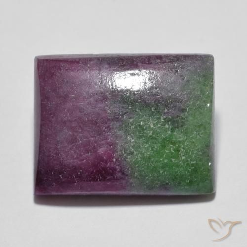 8.98캐럿 천연 다색 루비-Zoisite, 바게트, 불투명체