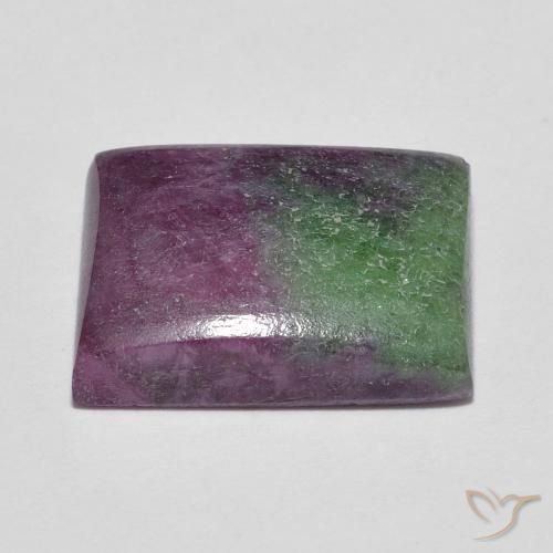 8.98캐럿 천연 다색 루비-Zoisite, 바게트, 불투명체