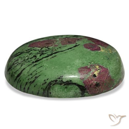 1545.00캐럿 천연 멀티컬러 루비 조이사이트, 타원형 컷, 93.3×68.1 mm, 불투명체