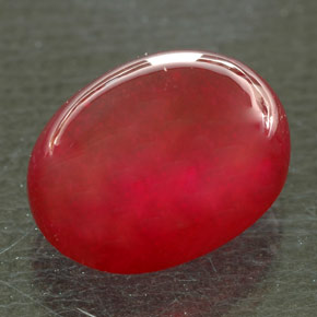 8.40캐럿 천연 레드 루비, 투명한, 11.9×9.1 mm, 투명/반투명