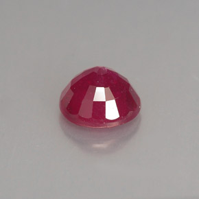 1.90캐럿 천연 핑크 레드 루비, 라운드 컷, 7.06 mm, VS-SI
