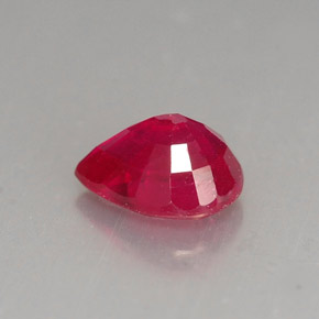 1.60캐럿 천연 핑크 레드 루비, 배 모양, 7.9×6 mm, VS-SI