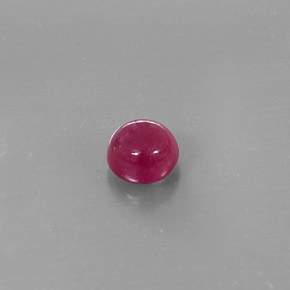 1.43캐럿 천연 핑크 레드 루비, 투명한, 5.76 mm, 투명/반투명