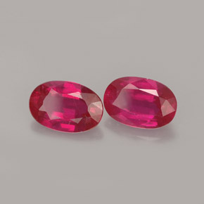 캐럿 천연 핑크 레드 루비 보석, 타원형 컷, 7.1×4.8 mm, VS-SI