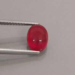 2.46캐럿 천연 레드 루비, 투명한, 8.5×6.4 mm, 투명/반투명