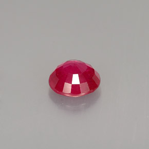 1.00캐럿 천연 레드 루비, 라운드 컷, 5.92 mm, SI