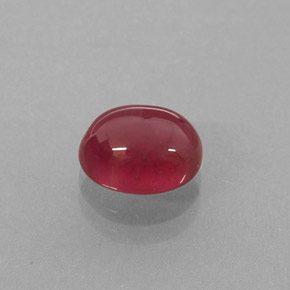 2.82캐럿 천연 레드 루비, 투명한, 8.4×6.6 mm, 투명/반투명