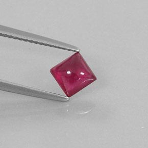 1.41캐럿 천연 핑크 레드 루비, 투명한, 5.8×5.8 mm, 투명/반투명