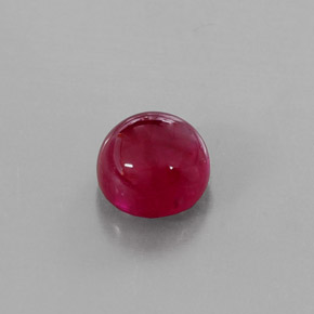 3.23캐럿 천연 레드 루비, 투명한, 7.54 mm, 투명/반투명