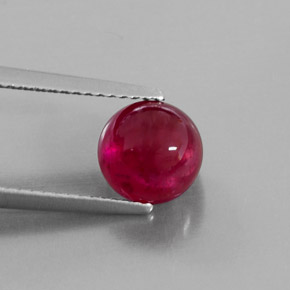 3.23캐럿 천연 레드 루비, 투명한, 7.54 mm, 투명/반투명