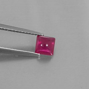 1.00캐럿 천연 레드 루비, 투명한, 5.1×5 mm, 투명/반투명