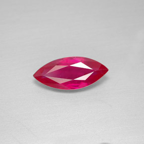 2.00캐럿 천연 핑크 레드 루비, 마퀴즈, 12.6×5.5 mm, VS-SI