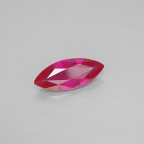 1.61캐럿 천연 핑크 레드 루비, 마퀴즈, 12.1×5 mm, VS-SI