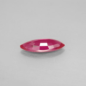 1.61캐럿 천연 핑크 레드 루비, 마퀴즈, 12.1×5 mm, VS-SI