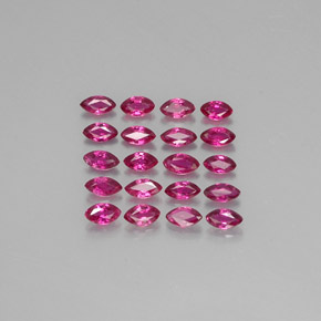 캐럿 천연 핑크 레드 루비 보석, 마퀴즈, 3.7×1.9 mm, VS-SI