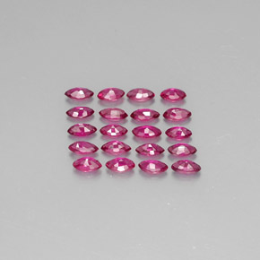캐럿 천연 핑크 레드 루비 보석, 마퀴즈, 3.7×1.9 mm, VS-SI