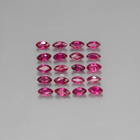 캐럿 천연 핑크 레드 루비 보석, 마퀴즈, 3.7×2.1 mm, VS-SI