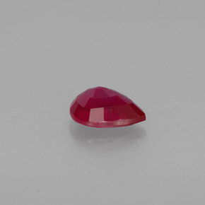 1.45캐럿 천연 핑크 레드 루비, 배 모양, 8.1×5.8 mm, VS-SI