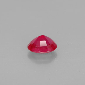 1.75캐럿 천연 핑크 레드 루비, 타원형 컷, 7.8×6.1 mm, SI